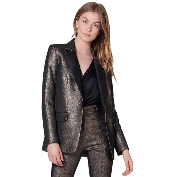VERONICA BEARD Ashburn Dickey Jacket Blazer in Bronze 8|M - Picture 2 of 11